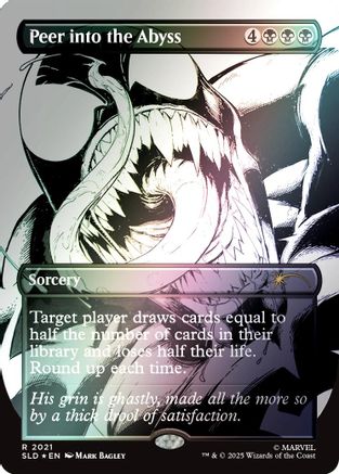 Peer into the Abyss (2021) (Rainbow Foil) (SLD-2021)  Foil - Secret Lair Drop Series