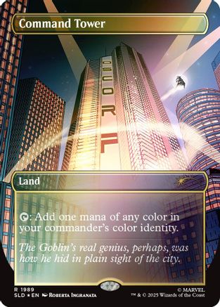 Command Tower (1989) (Rainbow Foil) (SLD-1989)  Foil - Secret Lair Drop Series