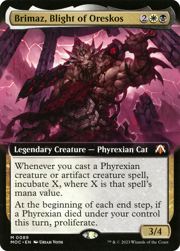 Brimaz, Blight of Oreskos (Extended Art) (MOC-089)  Foil - March of the Machine Commander: (Extended Art)
