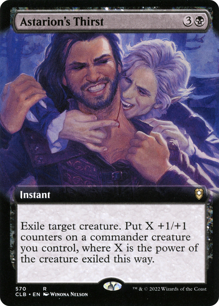 Astarion's Thirst (Extended Art) (CLB-570)  Foil - Commander Legends: Battle for Baldur's Gate: (Extended Art)