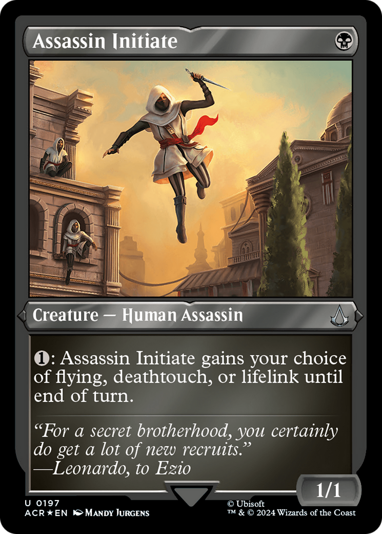 Assassin Initiate (ACR-197)  Etched Foil - Assassin's Creed
