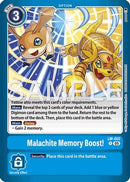 Malachite Memory Boost! (LM-052) - Limited Card Pack -Another Knight- Foil