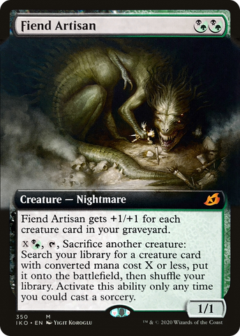 Fiend Artisan (Extended Art) (IKO-350)  Foil - Ikoria: Lair of Behemoths: (Extended Art)