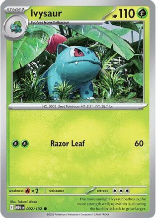 Ivysaur 002/132 - Reverse Holofoil ME01 Mega Evolution