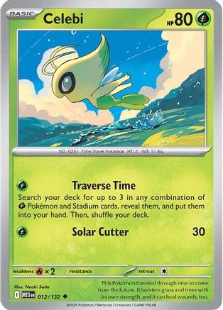 Celebi 012/132 - Reverse Holofoil ME01 Mega Evolution
