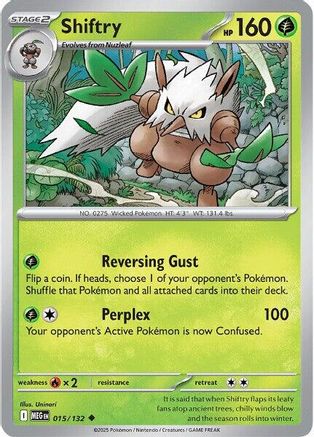 Shiftry 015/132 - Reverse Holofoil ME01 Mega Evolution