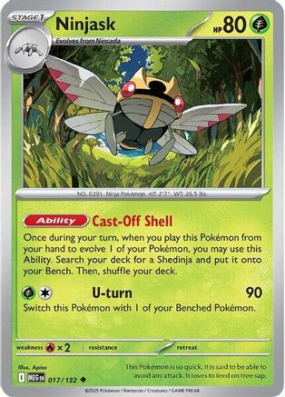 Ninjask 017/132  ME01 Mega Evolution