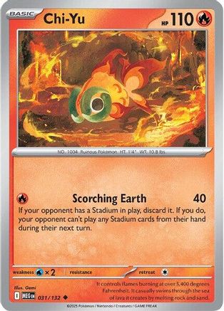 Chi-Yu 031/132 - Reverse Holofoil ME01 Mega Evolution