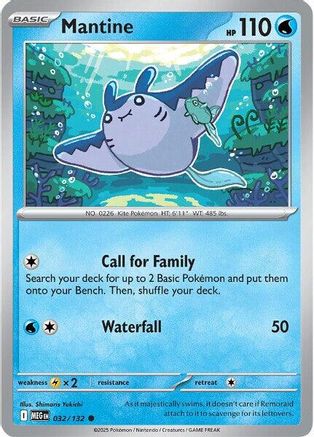Mantine 032/132  ME01 Mega Evolution