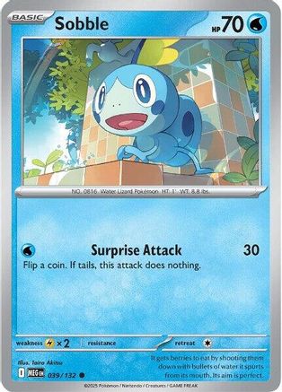 Sobble 039/132 - Reverse Holofoil ME01 Mega Evolution