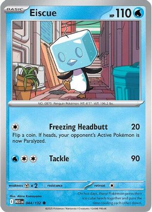 Eiscue 044/132 - Reverse Holofoil ME01 Mega Evolution