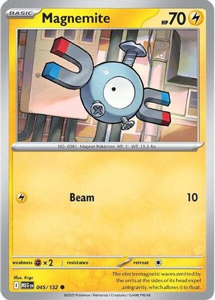 Magnemite 045/132 - Reverse Holofoil ME01 Mega Evolution