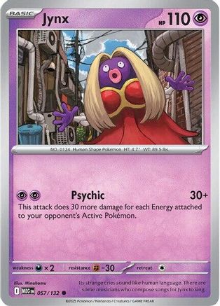 Jynx 057/132 - Reverse Holofoil ME01 Mega Evolution