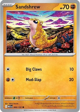 Sandshrew 068/132 - Reverse Holofoil ME01 Mega Evolution