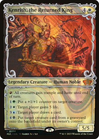 Kenrith, the Returned King (Halo Foil) (MUL-134)  Foil - Multiverse Legends: (Showcase)