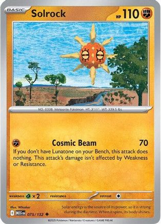 Solrock 075/132 - Reverse Holofoil ME01 Mega Evolution