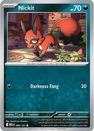 Nickit 089/132 - Reverse Holofoil ME01 Mega Evolution