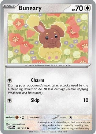 Buneary 107/132 - Reverse Holofoil ME01 Mega Evolution