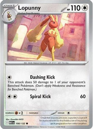 Lopunny 108/132  ME01 Mega Evolution