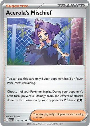 Acerola's Mischief 113/132 - Reverse Holofoil ME01 Mega Evolution