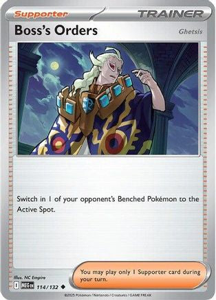 Boss's Orders [Ghetsis] 114/132 - Reverse Holofoil ME01 Mega Evolution