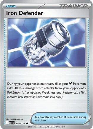Iron Defender 118/132  ME01 Mega Evolution