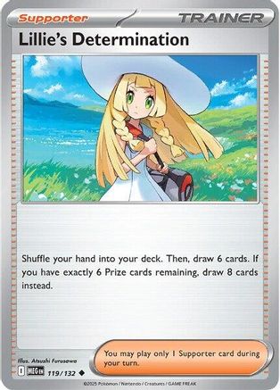 Lillie's Determination 119/132 - Reverse Holofoil ME01 Mega Evolution