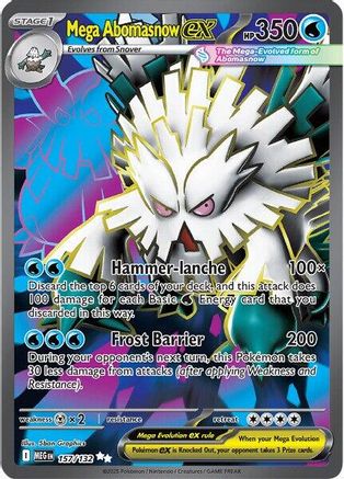 Mega Abomasnow ex 157/132 - Holofoil ME01 Mega Evolution