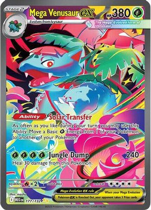 Mega Venusaur ex 177/132  - Holofoil ME01 Mega Evolution - Special Illustration Rare