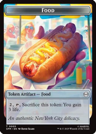 Food // Robot Double-Sided Token (SPM-5 // 6)  - Marvel's Spider-Man