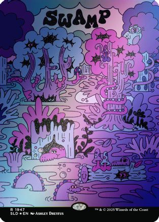 Swamp (1947) (Rainbow Foil) (SLD-1947) - Secret Lair Drop Series Foil