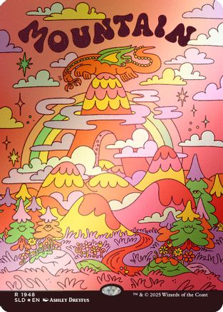 Mountain (1948) (Rainbow Foil) (SLD-1948) - Secret Lair Drop Series Foil