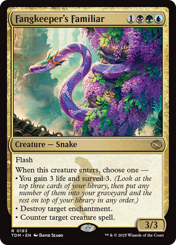 Fangkeeper's Familiar (TDM-183)  - Tarkir: Dragonstorm