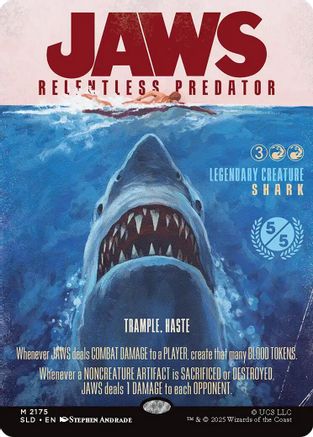Jaws, Relentless Predator (SLD-2175)  - Secret Lair Drop Series