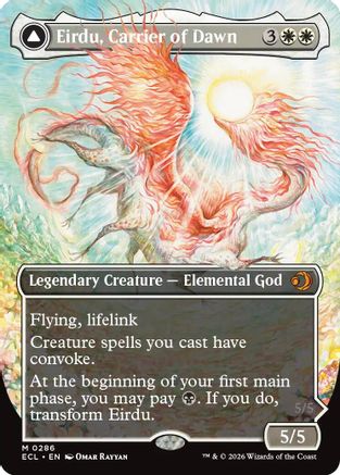 Eirdu, Carrier of Dawn (Borderless) (ECL-286)  - Lorwyn Eclipsed