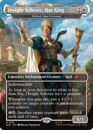 Dwight Schrute, Hay King - Heliod, Sun-Crowned (SLD-2165)  - Secret Lair Drop Series