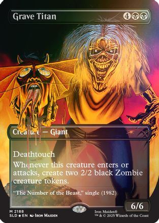 Grave Titan (2188) (Rainbow Foil) (SLD-2188) - Secret Lair Drop Series Foil