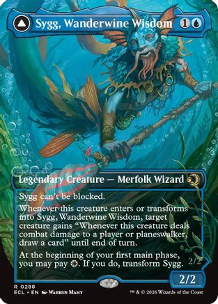 Sygg, Wanderwine Wisdom (Borderless) (ECL-288)  Foil - Lorwyn Eclipsed