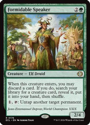 Formidable Speaker (ECL-176)  Foil - Lorwyn Eclipsed