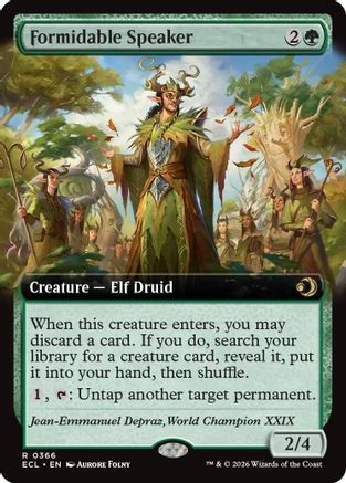 Formidable Speaker (Extended Art) (ECL-366)  - Lorwyn Eclipsed