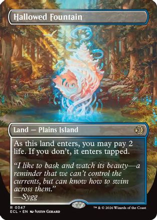 Hallowed Fountain (Borderless) (ECL-347)  - Lorwyn Eclipsed