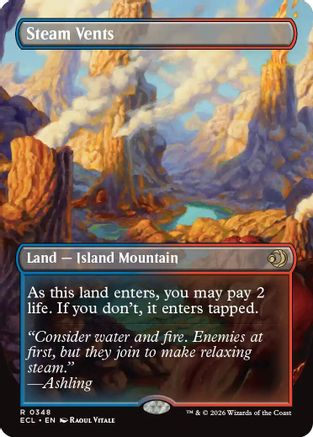 Steam Vents (Borderless) (ECL-348)  - Lorwyn Eclipsed