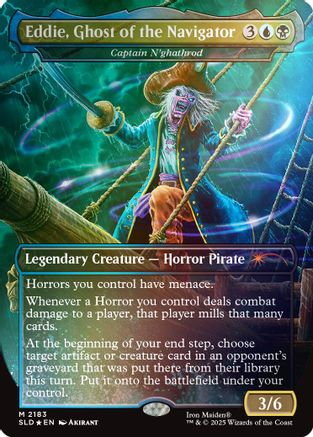 Eddie, Ghost of the Navigator - Captain N'ghathrod (Rainbow Foil) (SLD-2183)  Foil - Secret Lair Drop Series