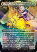 Cloud, Midgar Mercenary (Borderless) (Chocobo Track Foil) (FIN-564) - FINAL FANTASY Foil