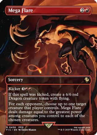 Mega Flare (Borderless) (FIC-456)  Foil - Commander: FINAL FANTASY