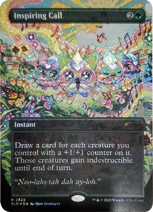 Inspiring Call (Confetti Foil) (SLD-2328) - Secret Lair Drop Series Foil