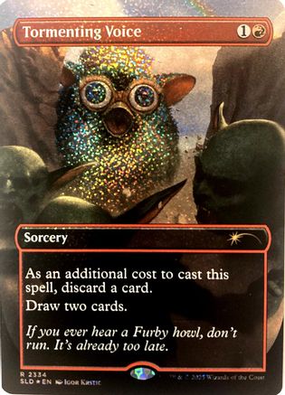 Tormenting Voice (Confetti Foil) (SLD-2334)  Foil - Secret Lair Drop Series