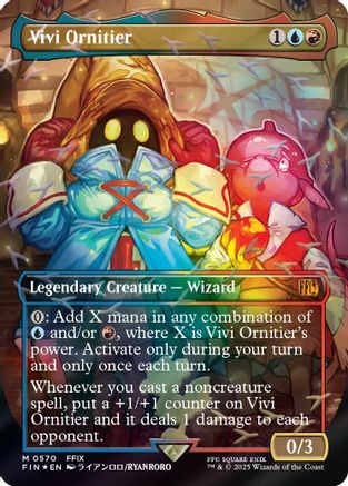 Vivi Ornitier (Borderless) (Chocobo Track Foil) (FIN-570)  Foil - FINAL FANTASY