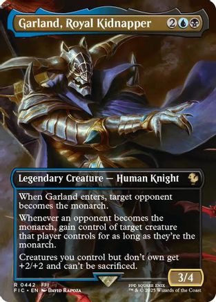 Garland, Royal Kidnapper (Borderless) (FIC-442)  Foil - Commander: FINAL FANTASY