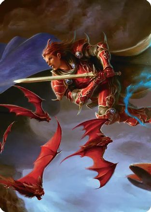 The Destined Warrior Scene Art Card (ASFIN-002) - Art Series: FINAL FANTASY